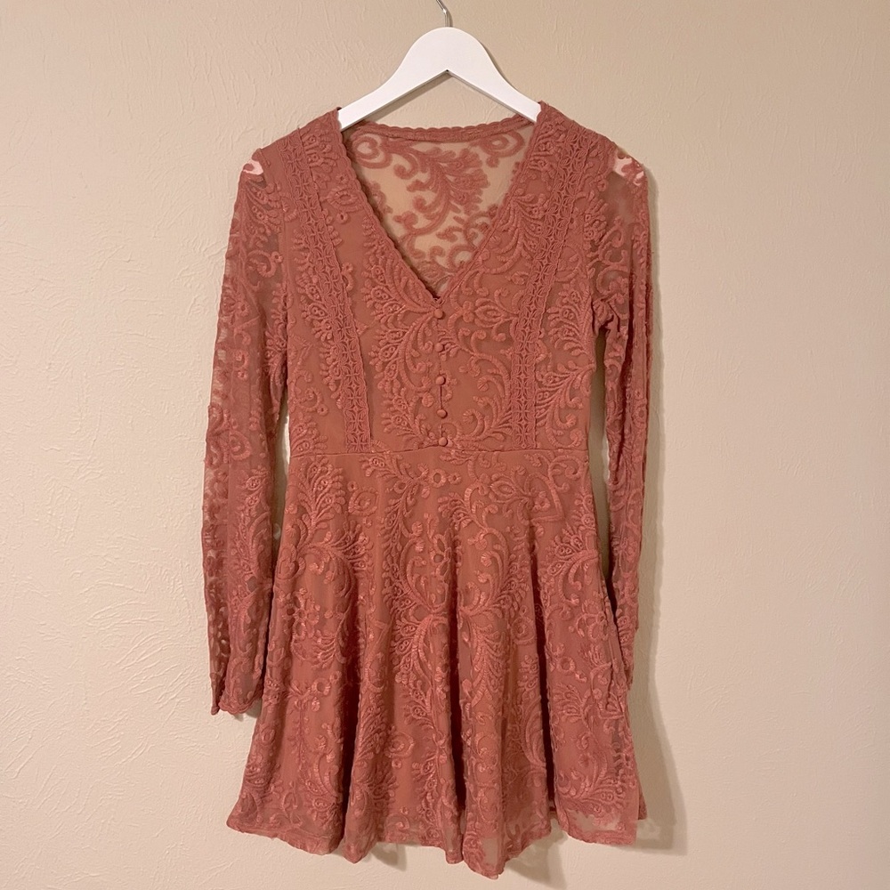 Long Sleeve Lace Dress